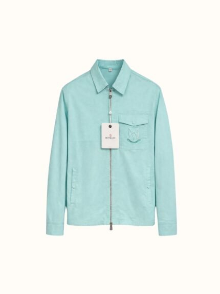 Cotton Zip Up  Shirt